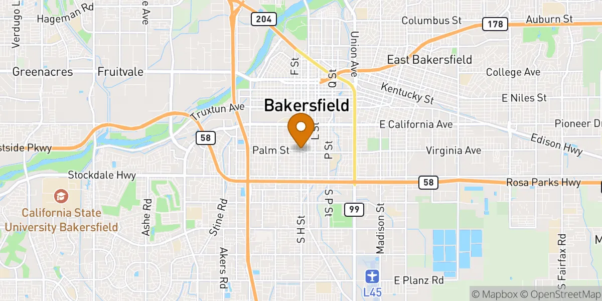  neighborhood map in Bakersfield, CA