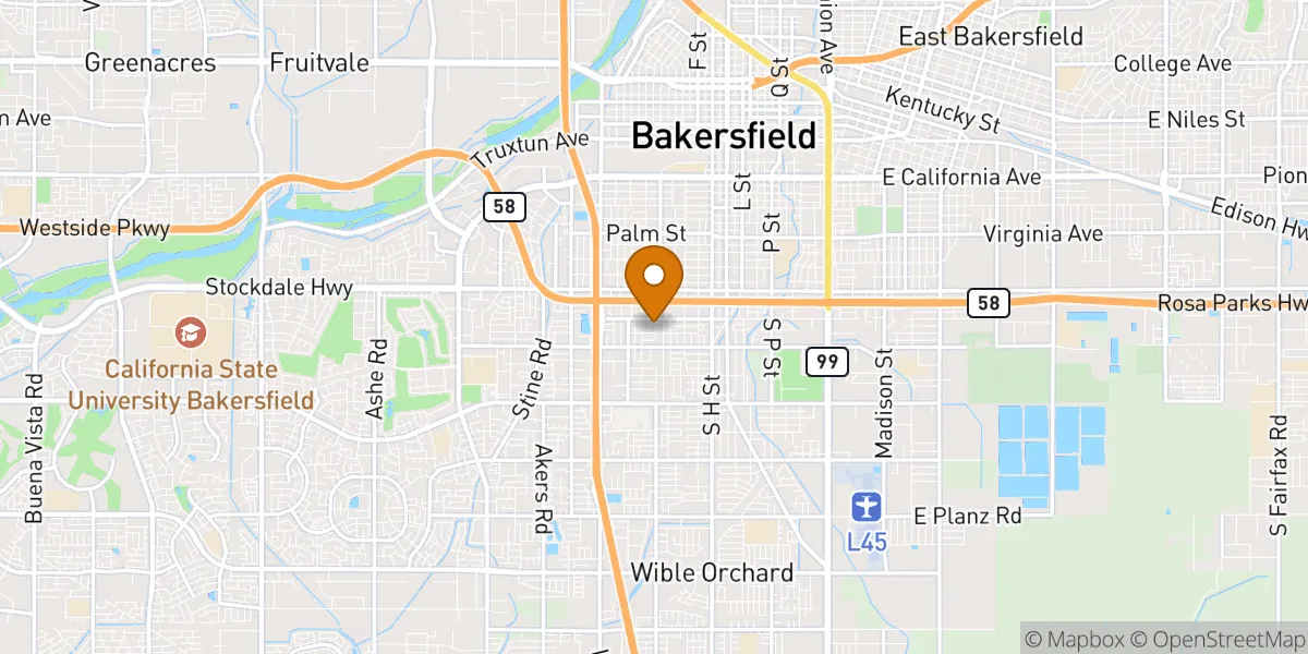  neighborhood map in Bakersfield, CA