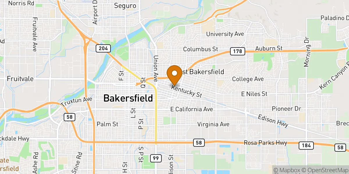  neighborhood map in Bakersfield, CA