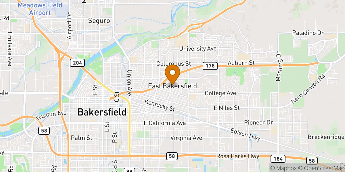  neighborhood map in Bakersfield, CA